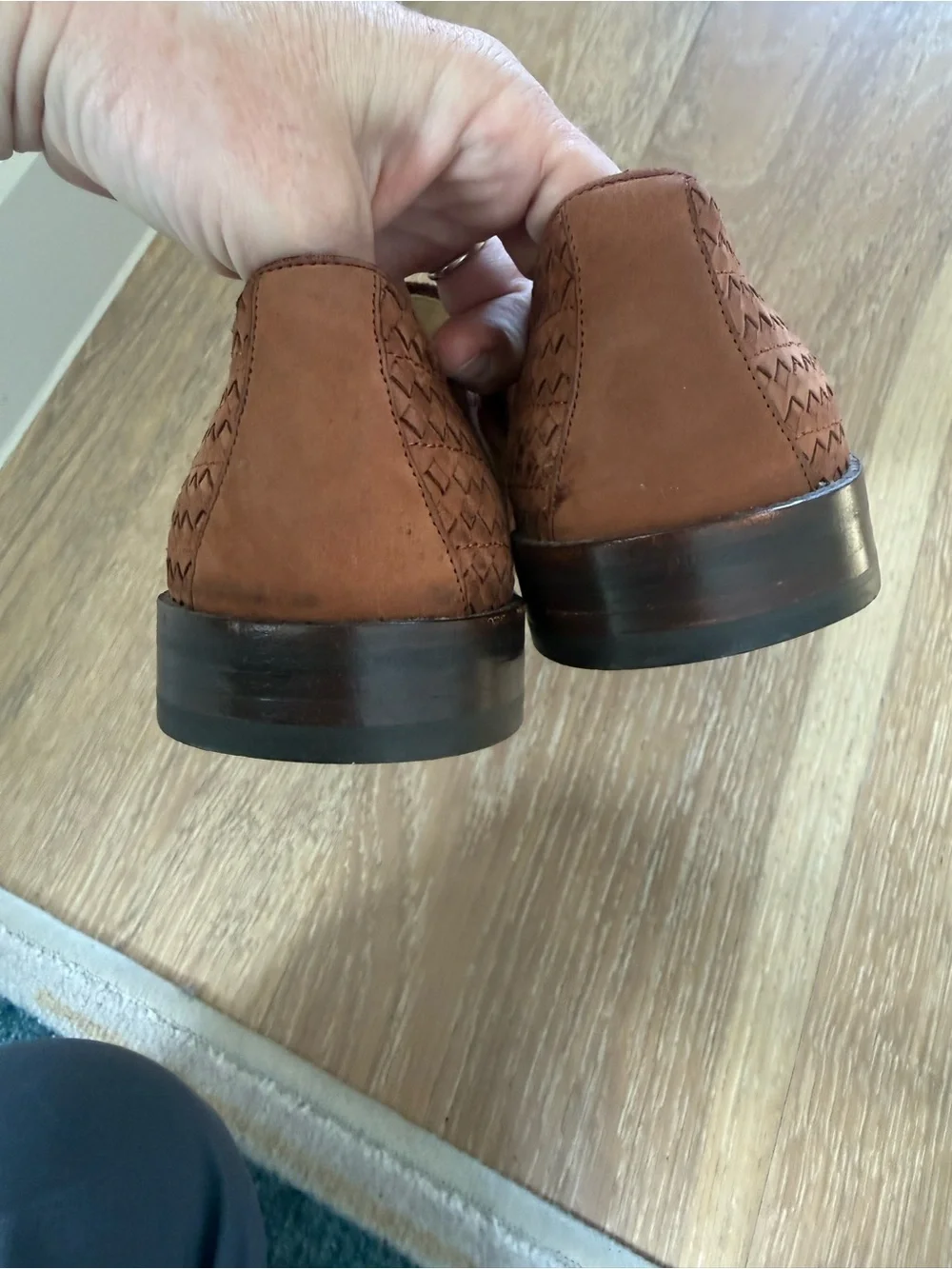 Bally Men's Woven Leather Chukka Boots - Rust